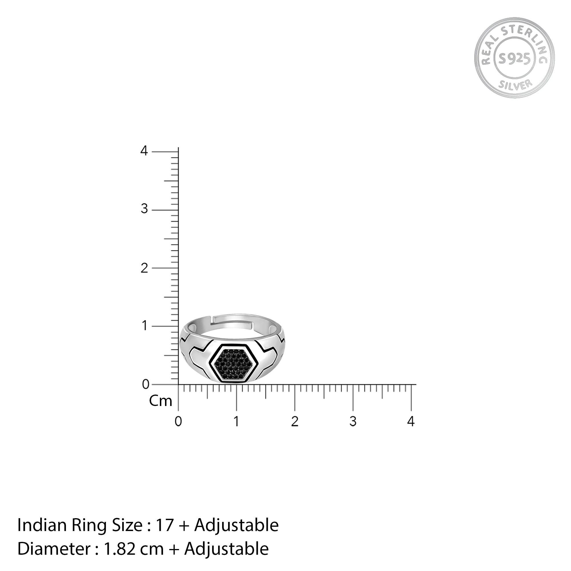 Silver Black is King Ring For Him - Image 5