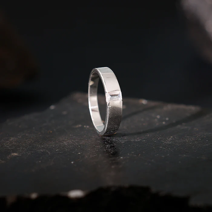 Silver Blaze Ring for Him - Image 2