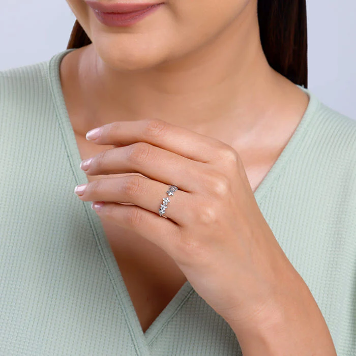 Silver Bloom Forever Ring - Image 3