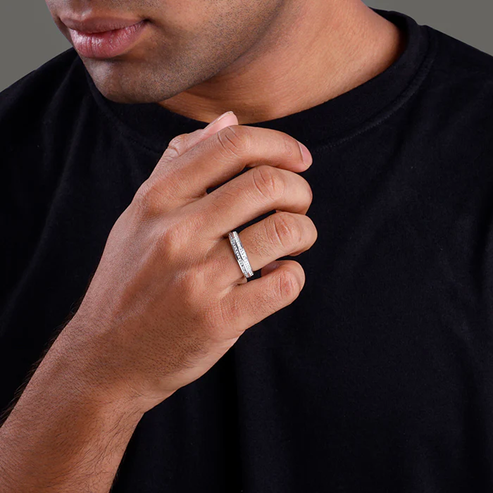 Silver Bold Fate Ring For Him - Image 3
