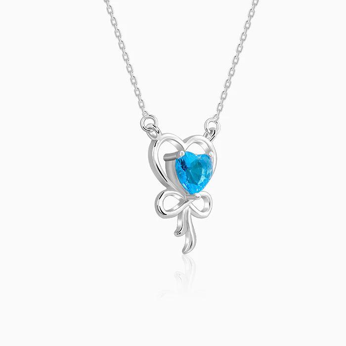 Silver Bonded Hearts Necklace - Image 4
