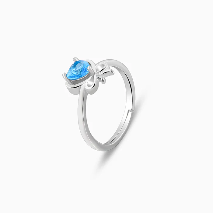 Silver Bonded Hearts Ring - Image 4