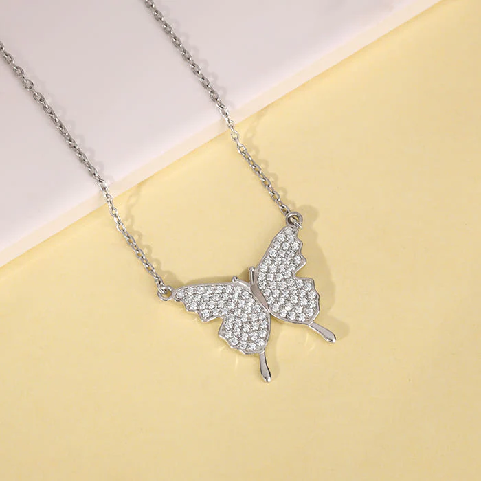 Silver Butterfly Magic Necklace - Image 2