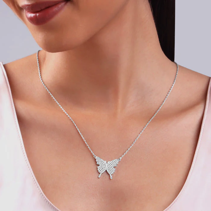Silver Butterfly Magic Necklace - Image 3