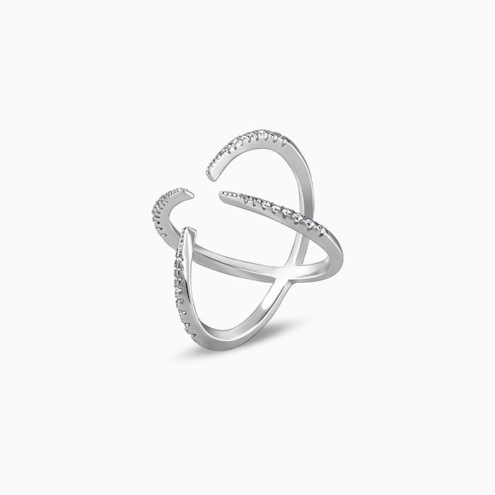 Silver Celestial Cocktail Ring - Image 4