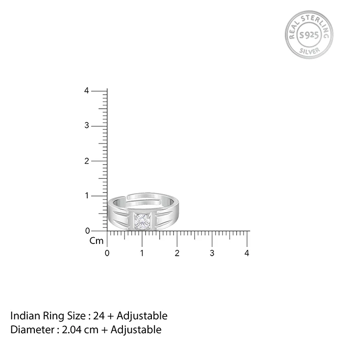 Silver Charm Away Ring For Him - Image 6