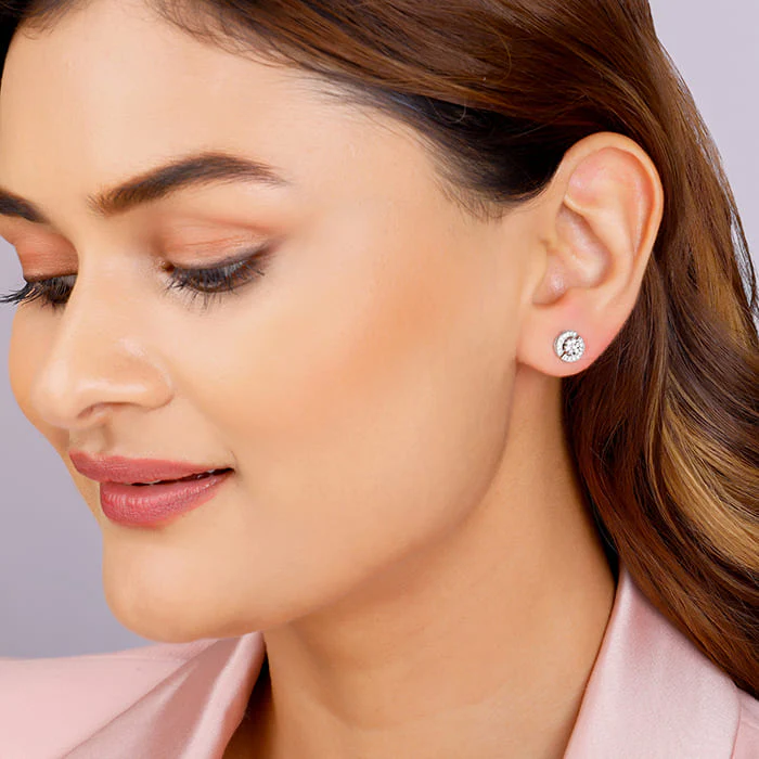 Silver Circular Earrings - Image 3