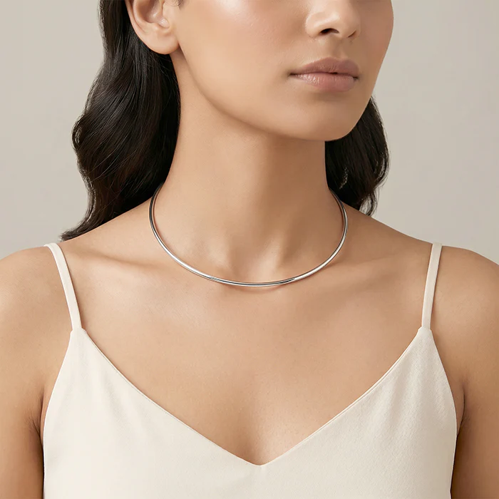 Silver Classic Hasli Necklace - Image 3