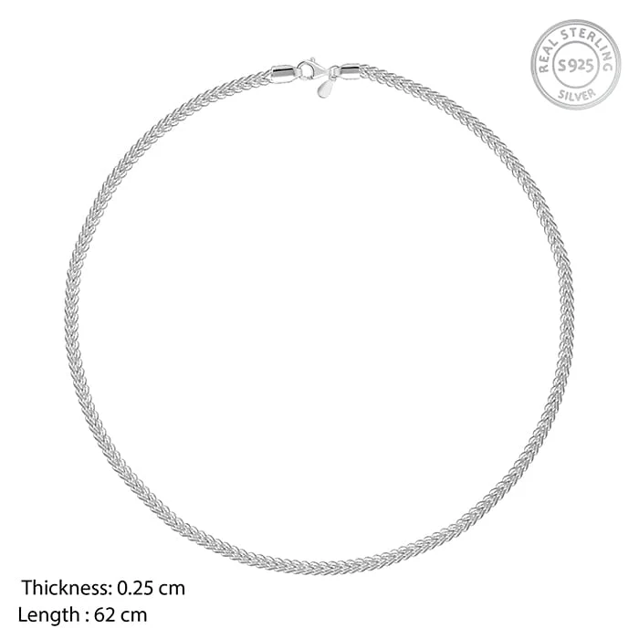 Silver Classic Love Chain for Him - Image 5