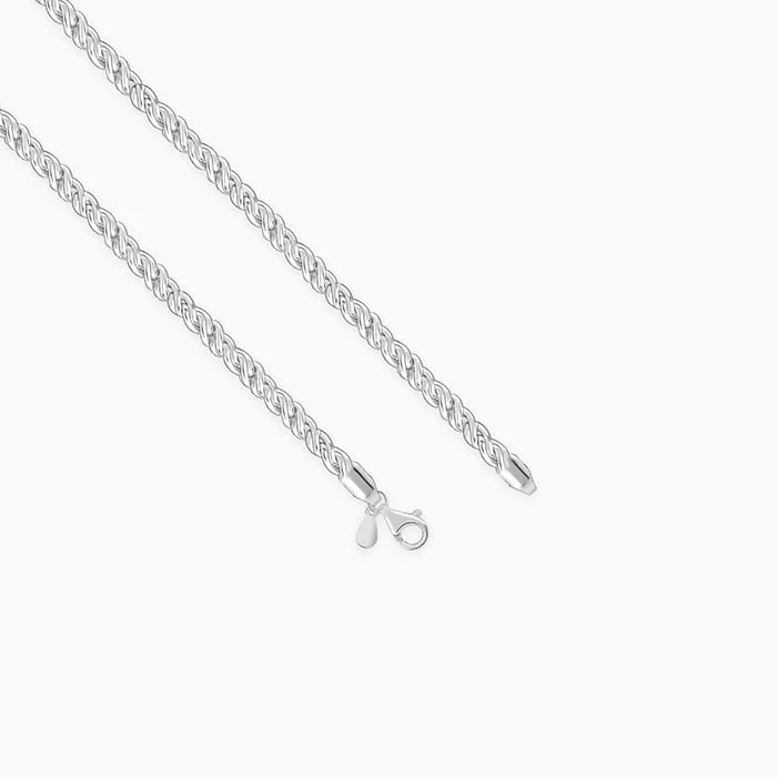 Silver Crest Chain For Him - Image 4