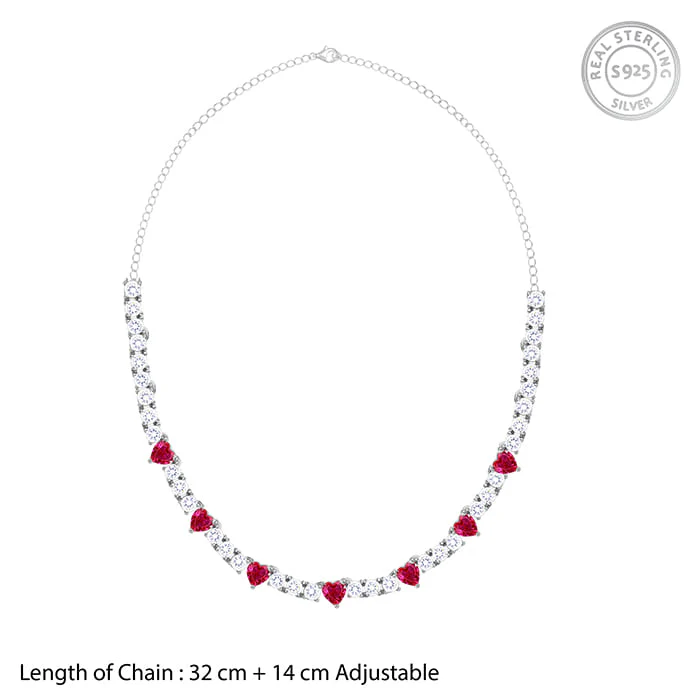 Silver Crimson Crush Necklace - Image 4