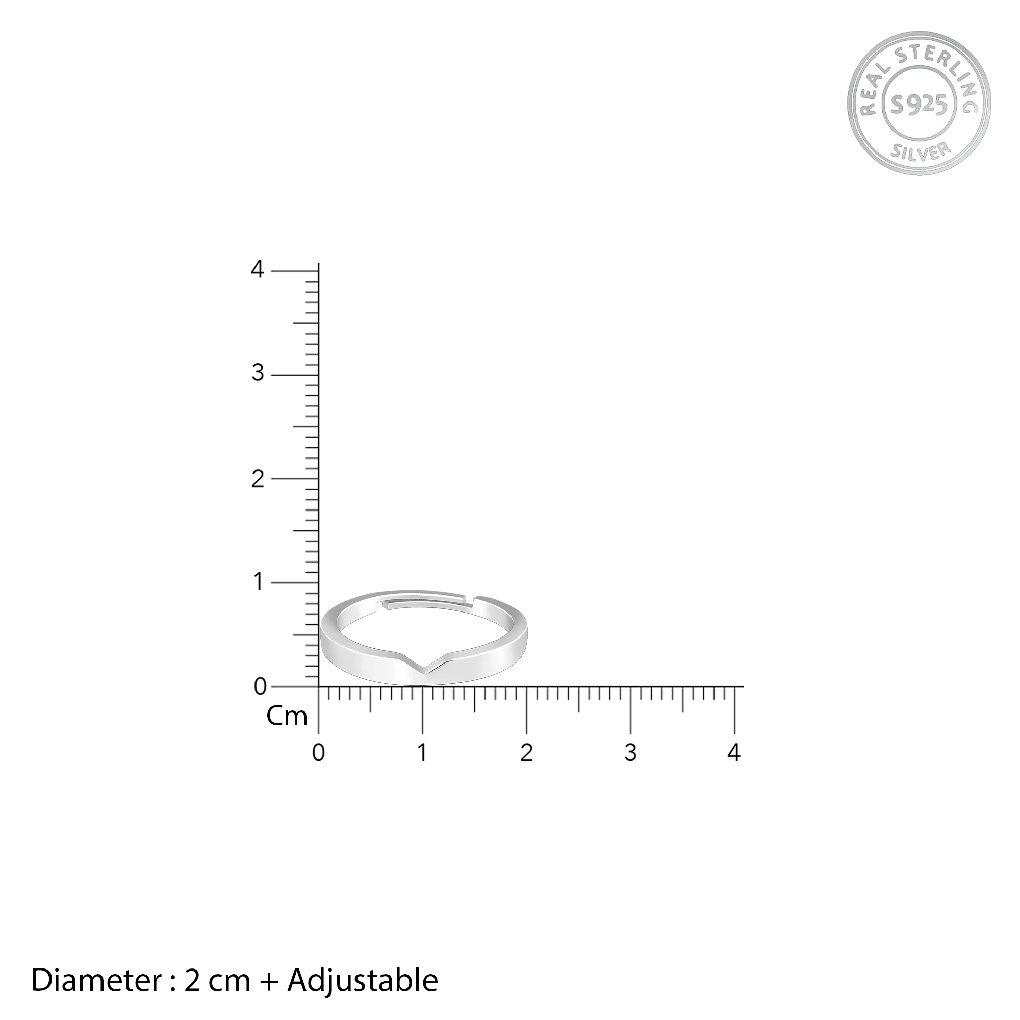 Silver Cupid Arrow Couple Bands - Image 5