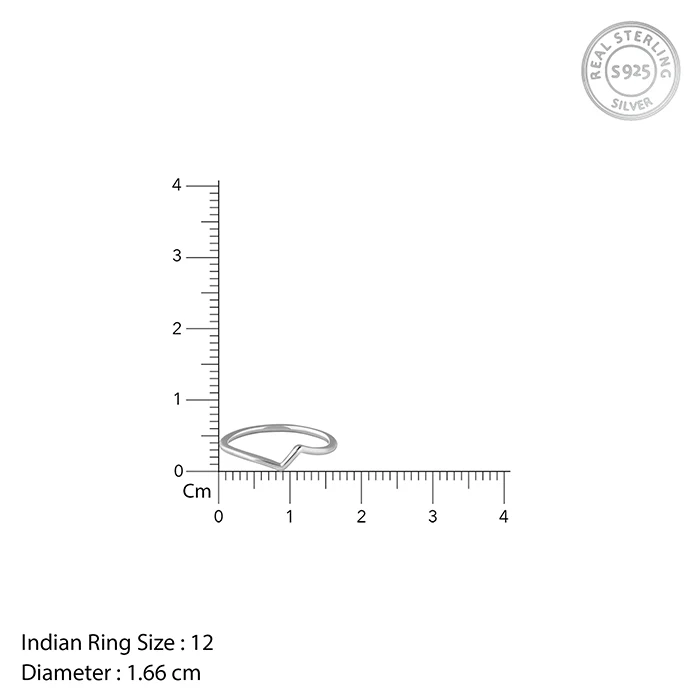 Silver Curvy Lines Ring - Image 4
