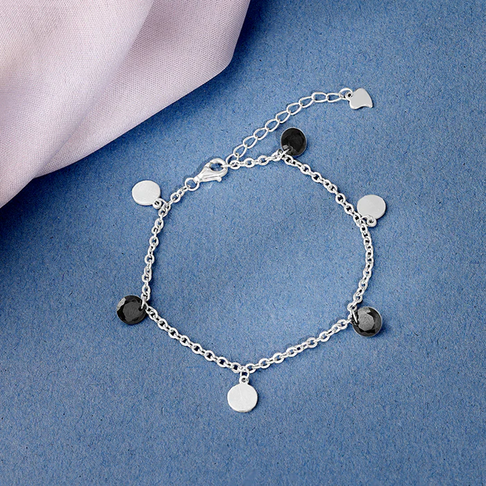 Silver Dazzle Dot Bracelet - Image 2