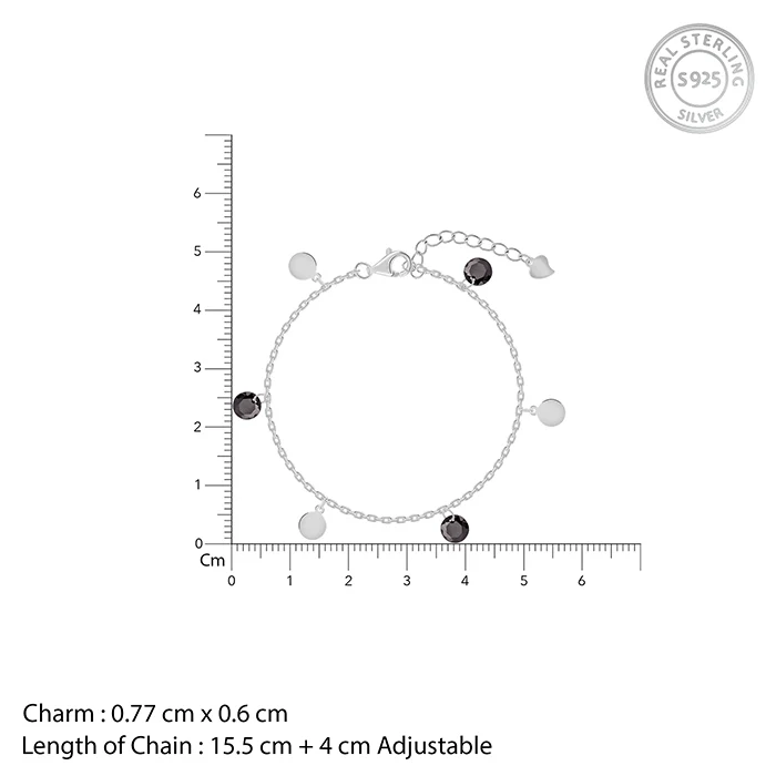 Silver Dazzle Dot Bracelet - Image 4