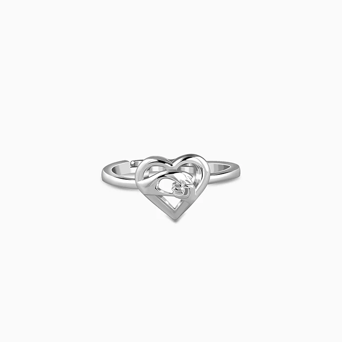 Silver Delulu In Love Ring