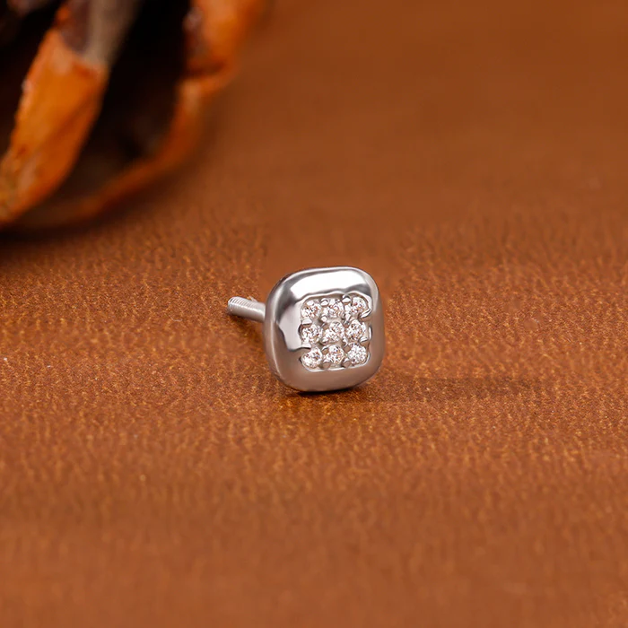Silver Digital Dazzle Stud For Him - Image 3