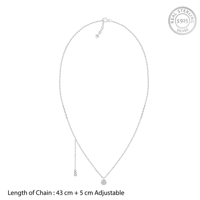Silver Drip of Delight Necklace - Image 4