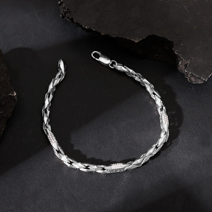 Silver Dude's Delight Bracelet For Him - Image 2