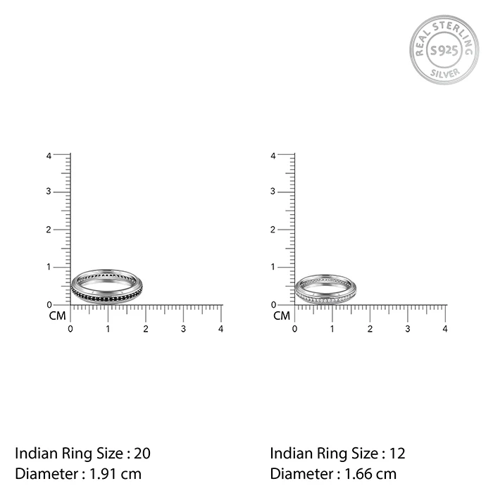 Silver Duo Couple Bands - Image 4