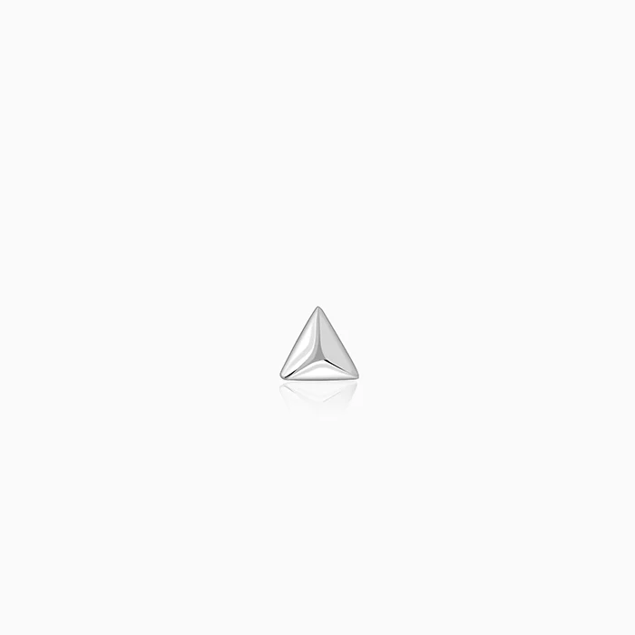 Silver Echo Triangle Stud For Him