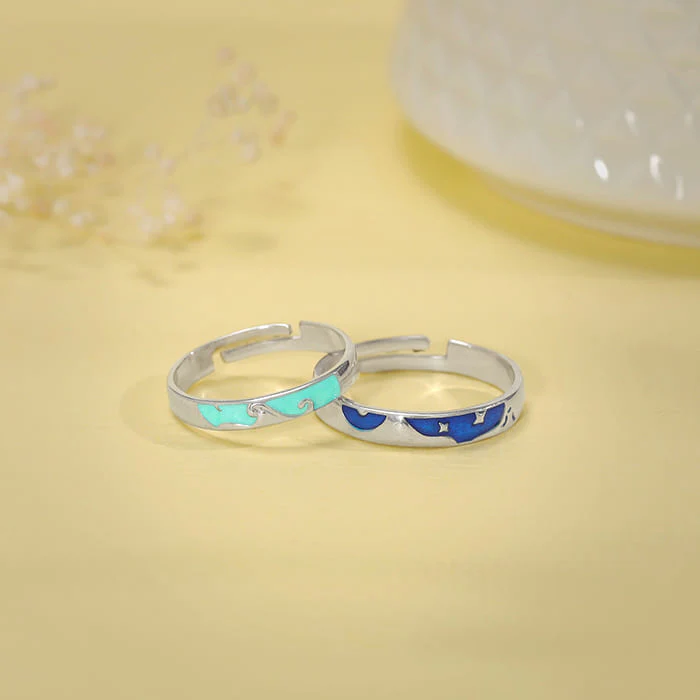 Silver Ecstasy Couple Bands - Image 2
