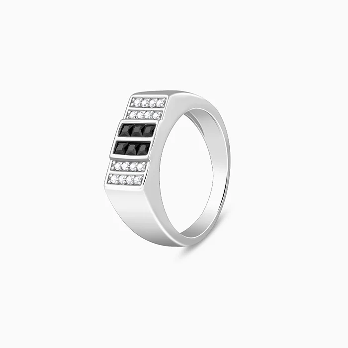 Silver Eminent Glow Ring For Him - Image 4