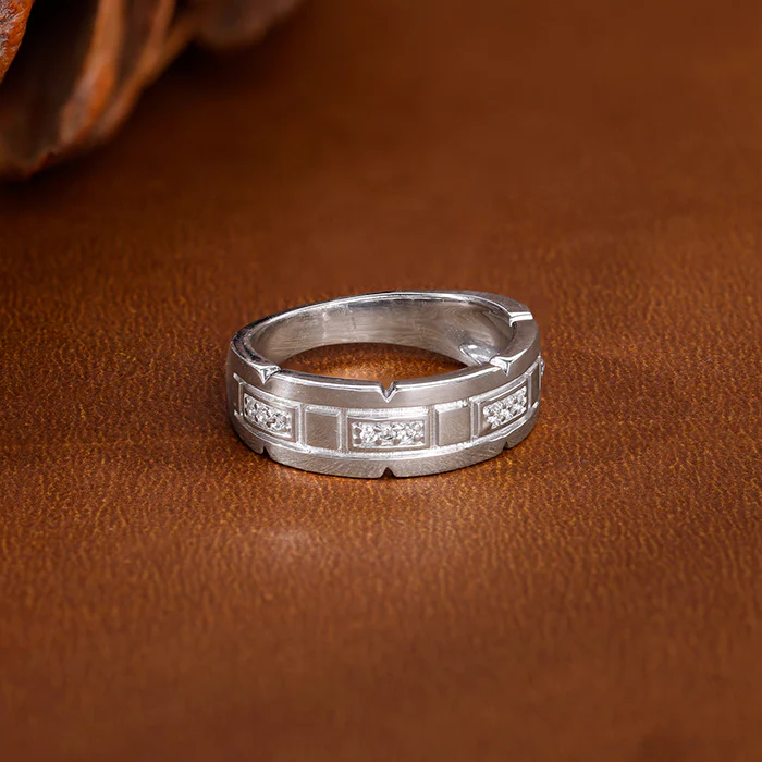 Silver Empire Edge Ring For Him - Image 2