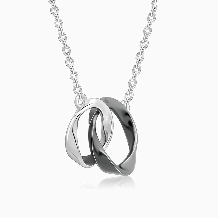 Silver Eternal Knot Pendant With Link Chain - Image 4