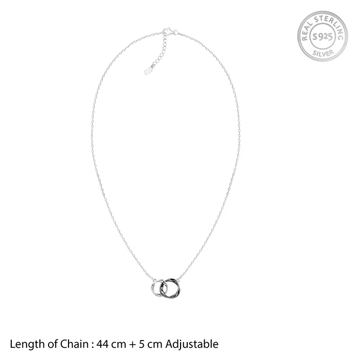 Silver Eternal Knot Pendant With Link Chain - Image 6