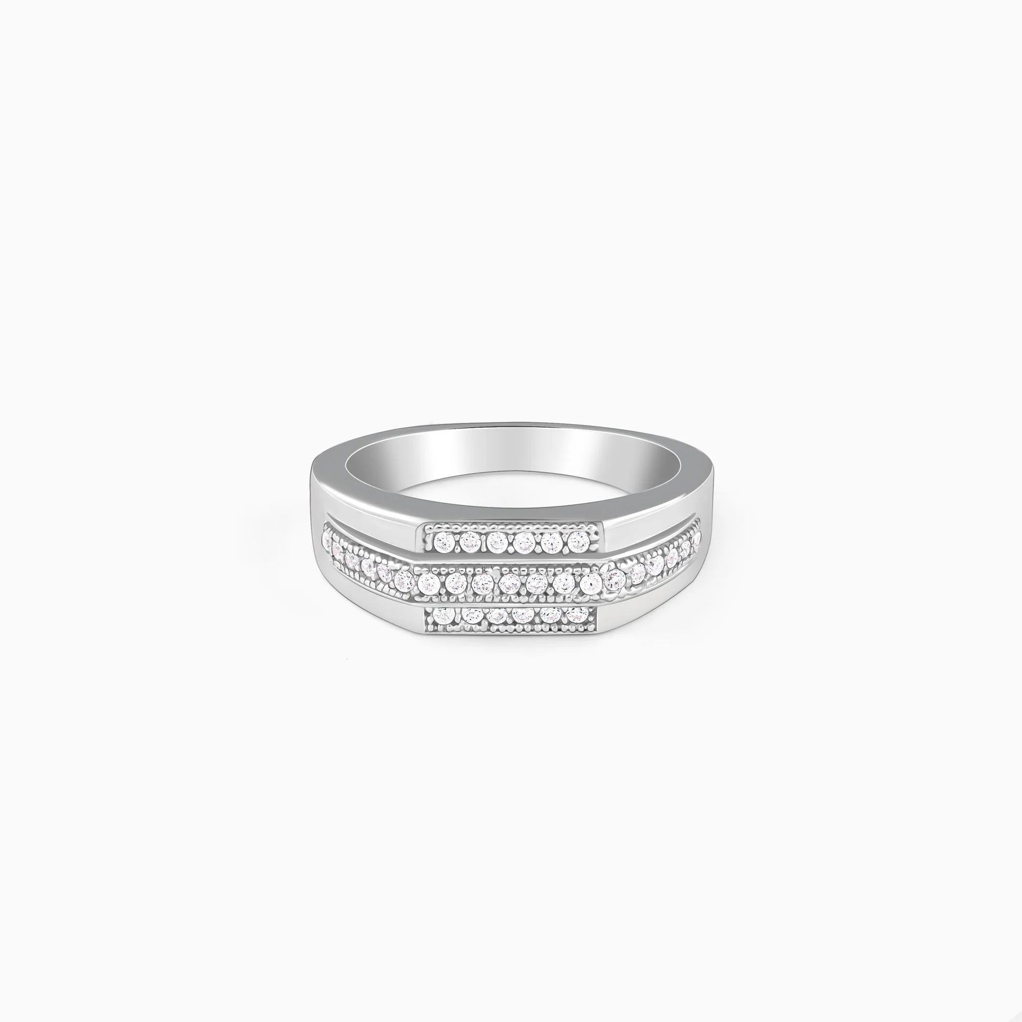 Silver Eternal Path Ring For Him