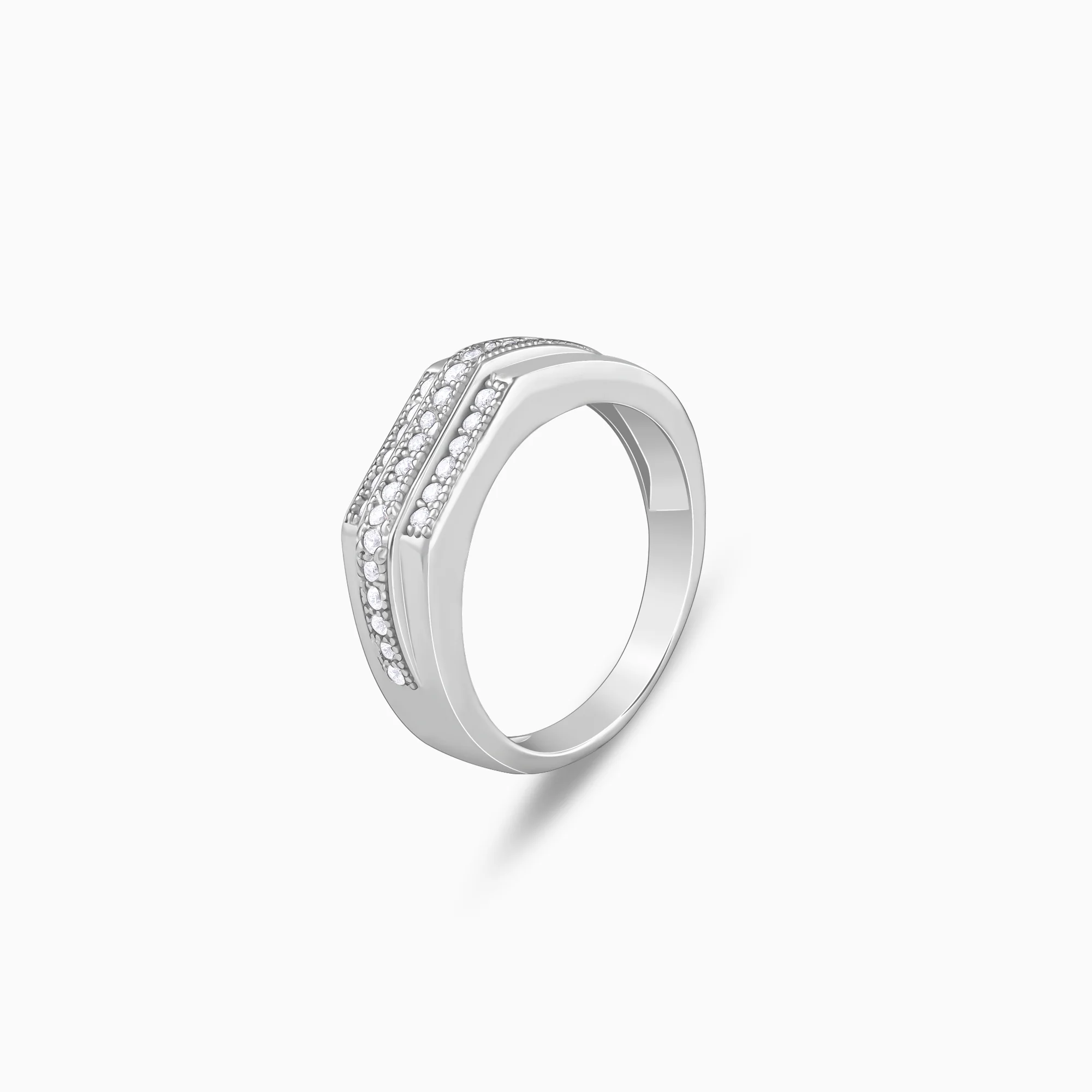 Silver Eternal Path Ring For Him - Image 4