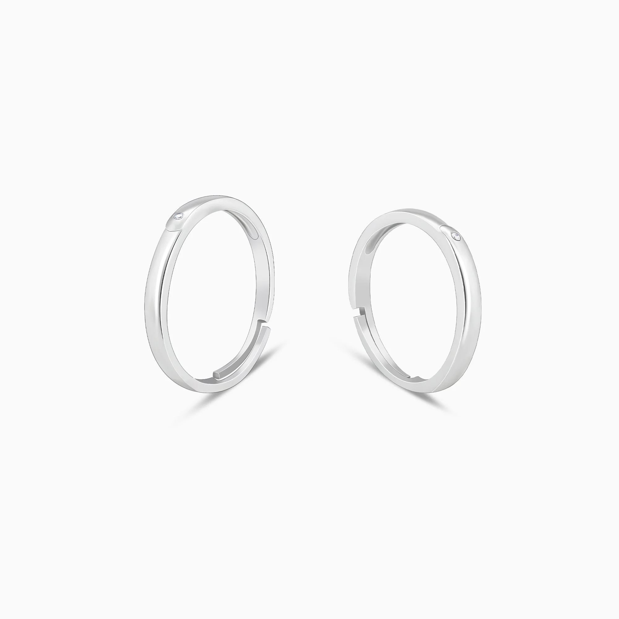 Silver Eternity Couple Band - Image 4