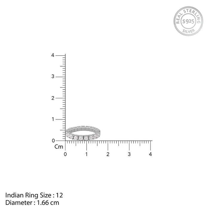 Silver Eternity Ring - Image 5