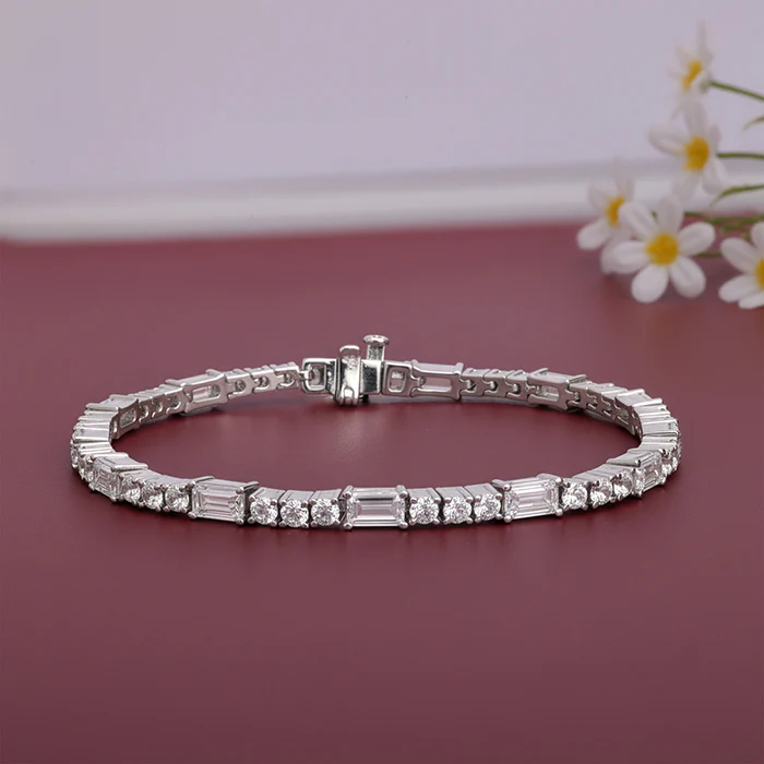 Silver Eternity Row Bracelet - Image 2