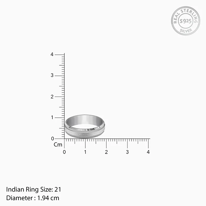 Silver Facet Glory Band For Him - Image 4