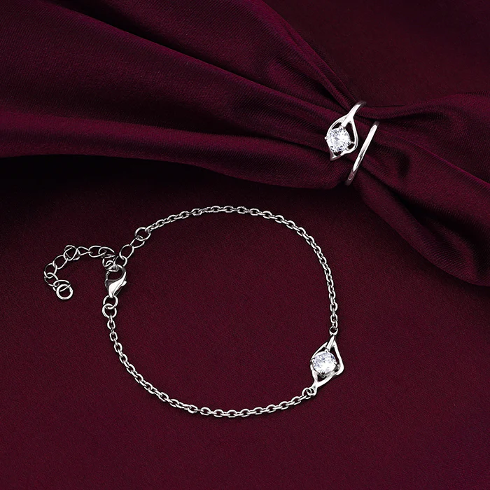Silver Dewdrop Duo Set - Image 2