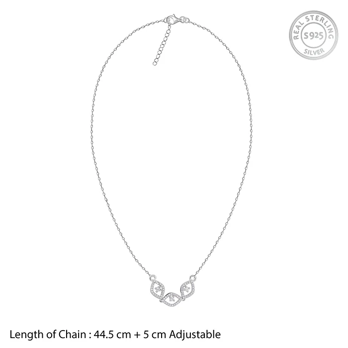 Silver First Glam Necklace - Image 4