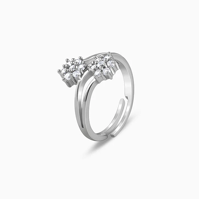 Silver Floral Memory Ring - Image 4