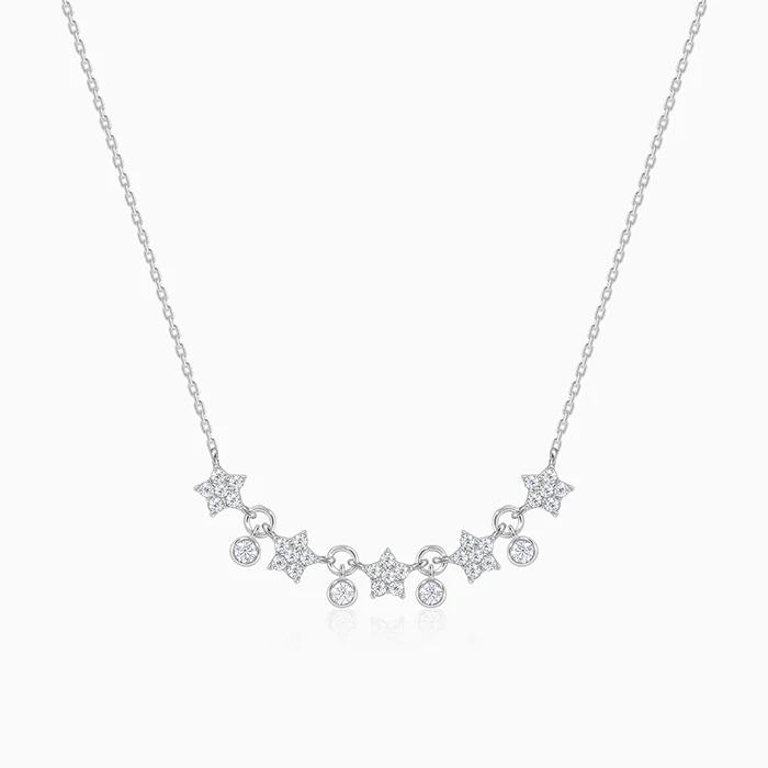 Silver Floral Serenade Necklace