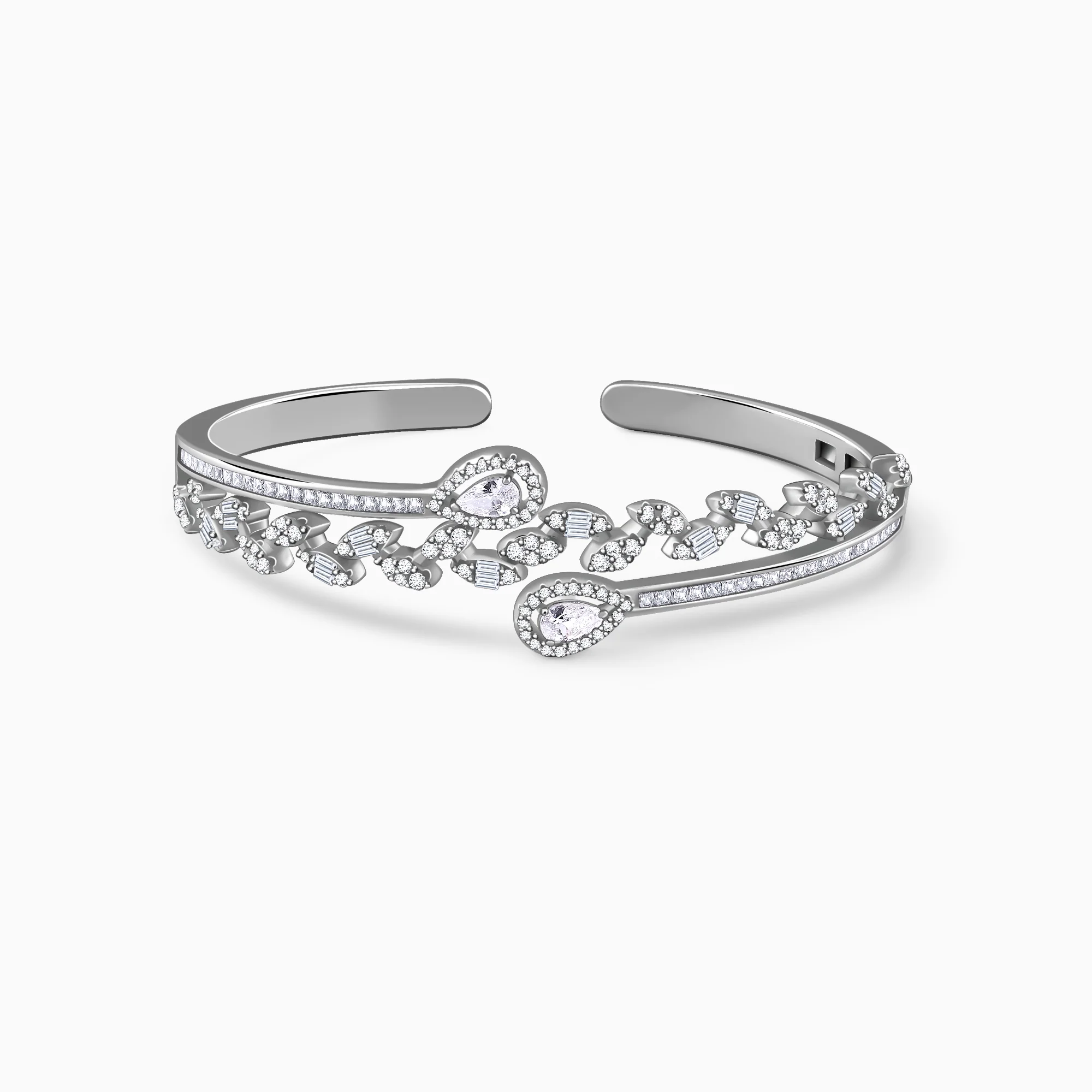 Silver Florence Cuff Bracelet