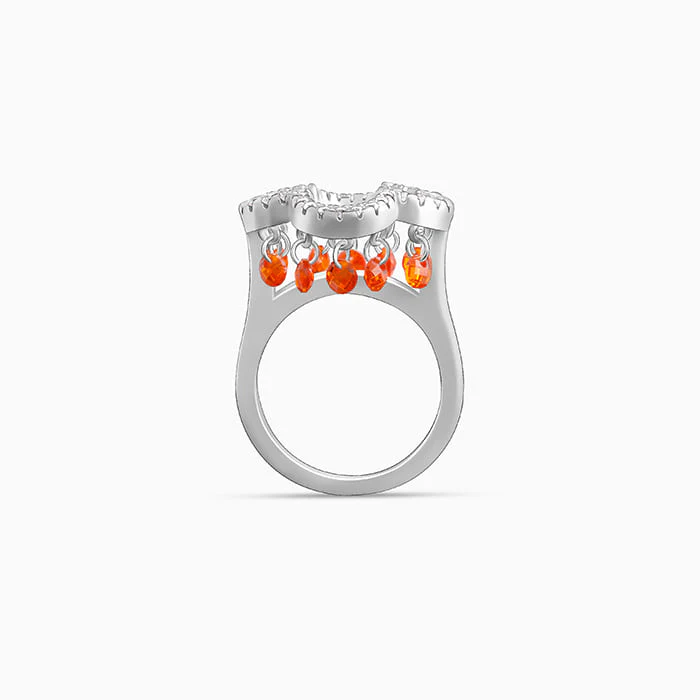 Silver Floret Charm Ring - Image 4