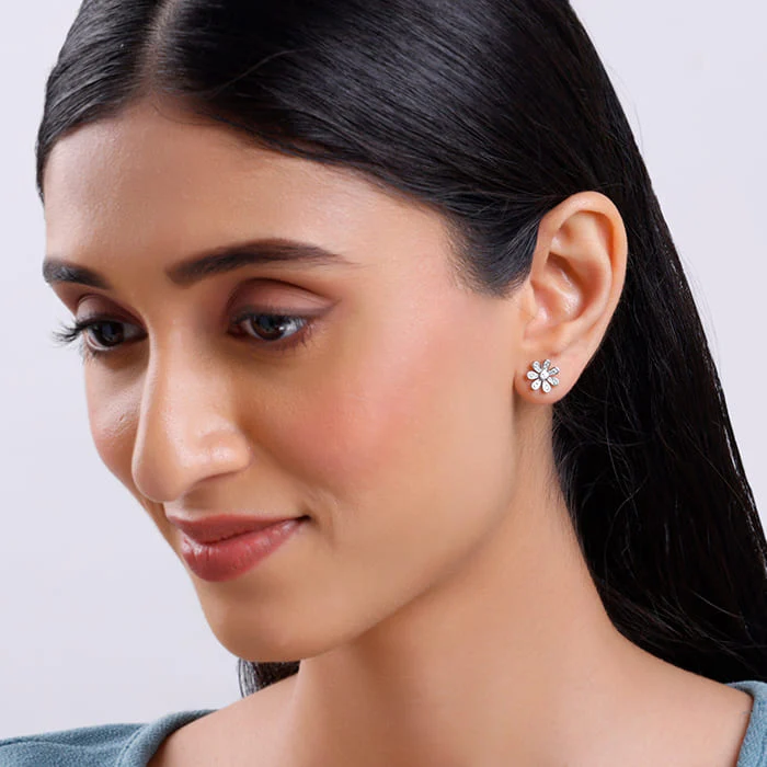 Silver Floret Fun Earrings - Image 3