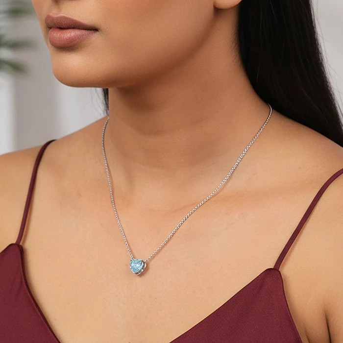 Silver Kiss Me Necklace - Image 3