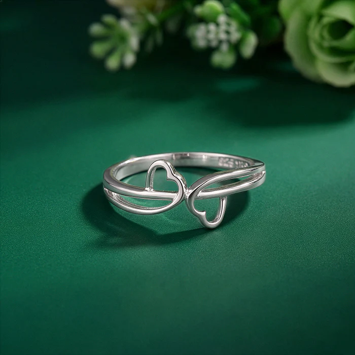 Silver Forever Knot Ring - Image 2
