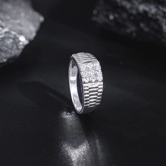 Silver Fuego Ring For Him - Image 2