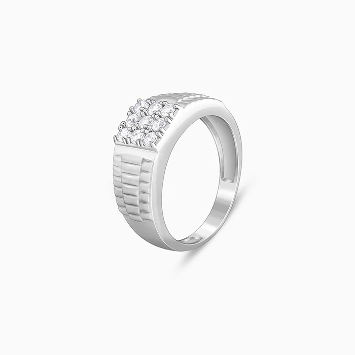 Silver Fuego Ring For Him - Image 4
