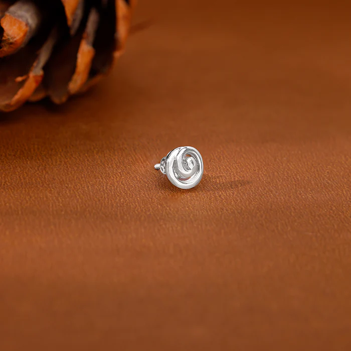 Silver GeoGlow Stud For Him - Image 3
