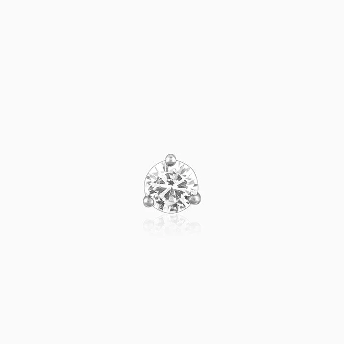 Silver Glint Stud For Men