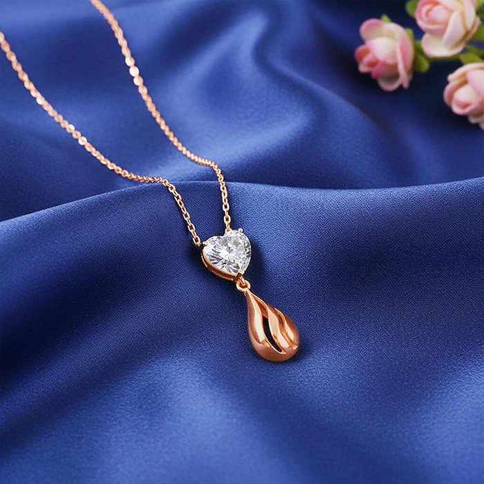Rose Gold Unsaid Love Necklace - Image 2